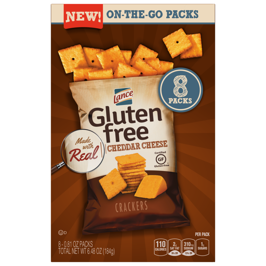 Gluten Free Cheddar Sandwich Crackers - Lance
